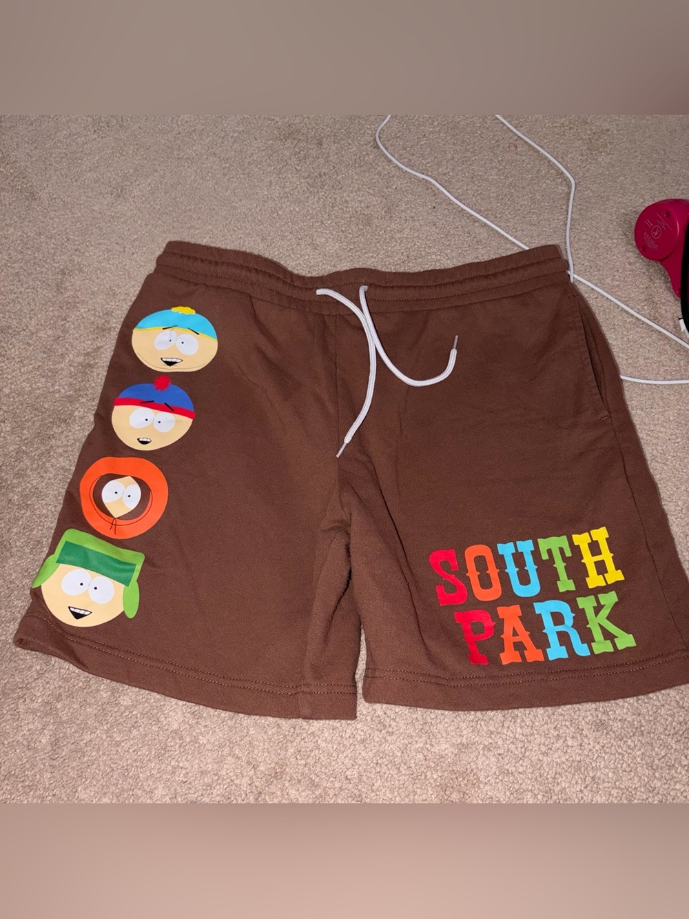 Hot Topic South Park Brown Fleece-Lined Shorts
